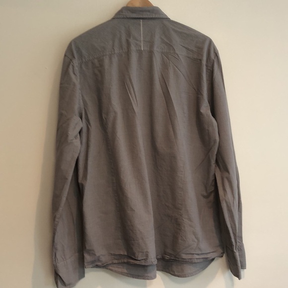 Maviamerika button down dress shirt men’s XXL Black and grey plaid pattern - Picture 5 of 7